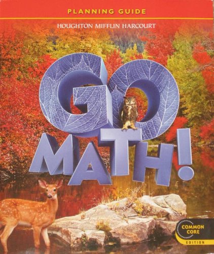 Houghton Mifflin Harcourt Go Math Teacher Planning Guide Grade 6