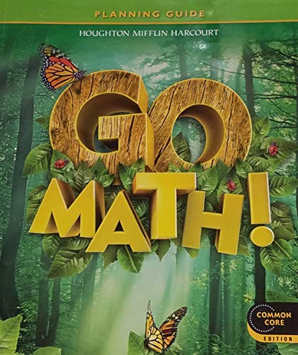 Houghton Mifflin Harcourt Go Math Teacher Planning Guide Grade 1