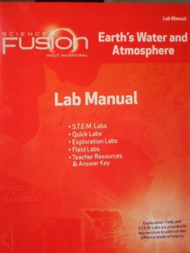 ScienceFusion Lab Manual Module F Grades 6-8 Module F: Earth's Water and Atmosphere