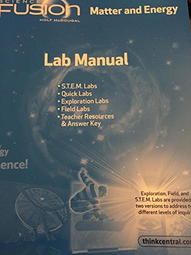 ScienceFusion Lab Manual Module H Grades 6-8 Module H: Matter and Energy