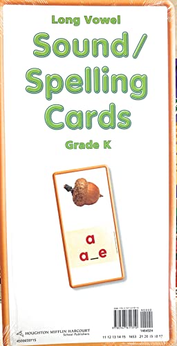 Journeys Reading Adventure Sound Spelling Cards Large Grade K