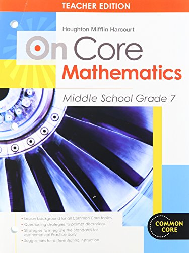 Houghton Mifflin Harcourt On Core Mathematics Teacher's Guide Grade 7
