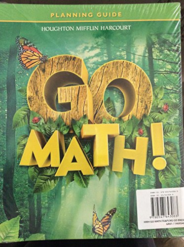 Houghton Mifflin Harcourt Go Math Teacher Edition & Planning Guide Bundle Grade1 2012