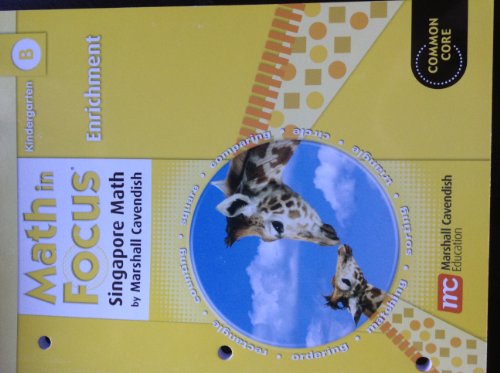 Math in Focus: Singapore Math Enrichment Blackline Master B Grade K