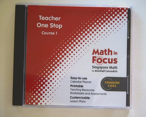 Math in Focus: Singapore Math Teacher One Stop CD-ROM Course 1