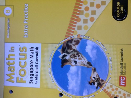 Math in Focus: Singapore Math Extra Practice Blackline Master B Grade K