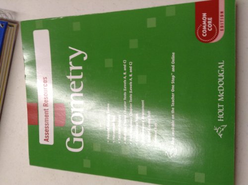 Holt McDougal Geometry Assessment Resources [Paperback] unknown author