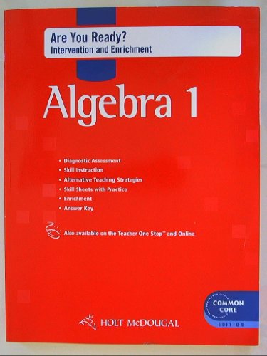 Holt McDougal Algebra 1: Ready to Go On? Intervention & Enrichment with Answers [Paperback] Holt McDougal