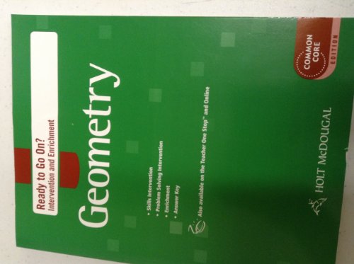 Holt McDougal Geometry: Ready to Go On? Intervention & Enrichment with Answers [Paperback] Holt McDougal