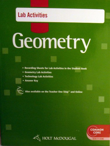 Geometry Lab Activities [Unknown Binding] unknown author