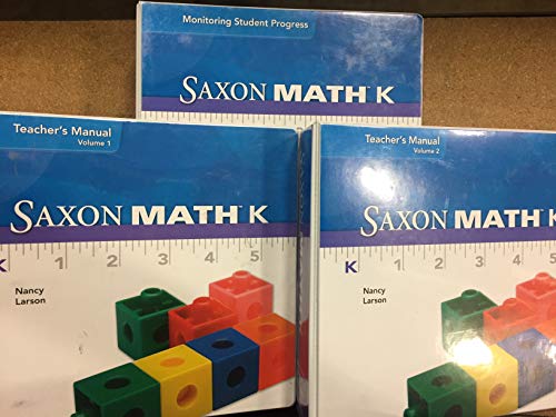 Saxon Math K Common Core Teacher Binder Set Grade K