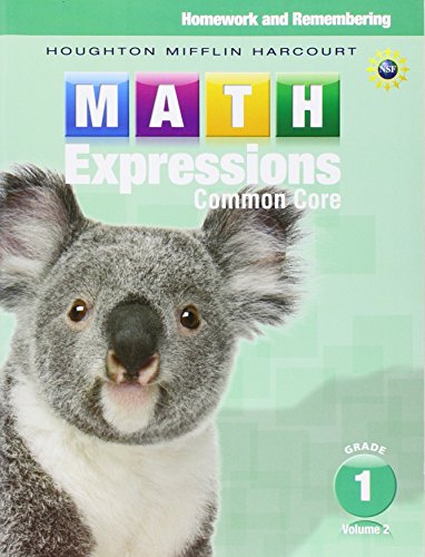 Math Expressions Homework & Remembering, Volume 2 Grade 1