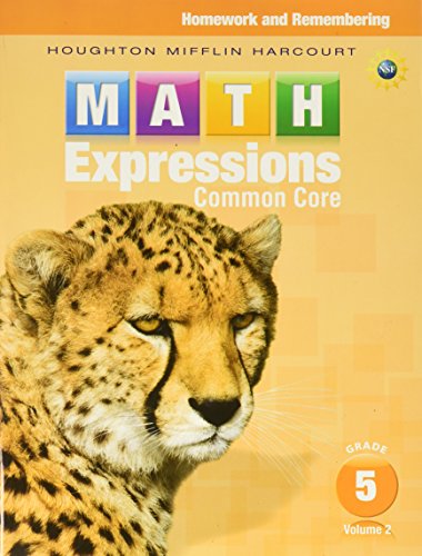 Math Expressions Homework & Remembering, Volume 2 Grade 5