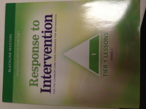 Math Expressions Response to Intervention Tier 1 Blackline Master Grade 1