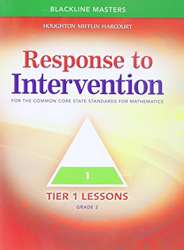 Math Expressions Response to Intervention Tier 1 Blackline Master Grade 2