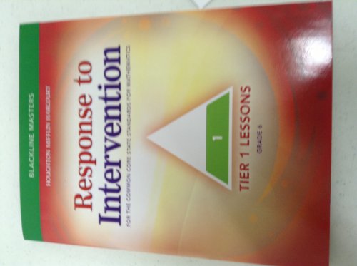 Math Expressions Response to Intervention Tier 1 Blackline Master Grade 6