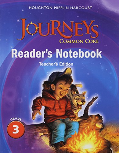 Houghton Mifflin Harcourt Journeys Common Core Reader's Notebook Teachers Edition Grade 3