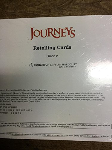 Journeys Retelling Cards Grade 2