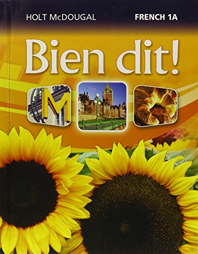 Bien dit! Student Edition Level 1A 2013