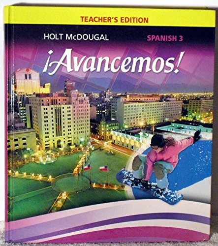 Holt McDougal Avancemos Teacher Edition Level 3 2013