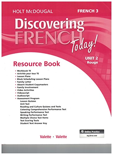 Holt McDougal Discovering French Today Resource Book Unit 02 Level 3