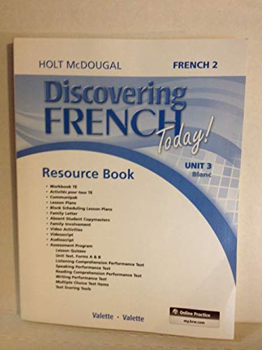 Holt McDougal Discovering French Today Resource Book Unit 03 Level 2