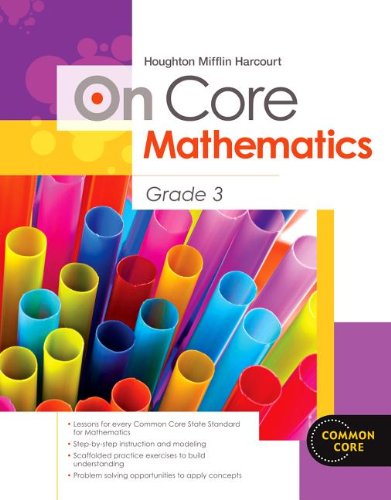 Houghton Mifflin Harcourt On Core Mathematics Reseller Package Grade 3