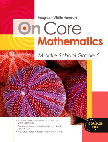 Houghton Mifflin Harcourt On Core Mathematics Reseller Package Grade 6