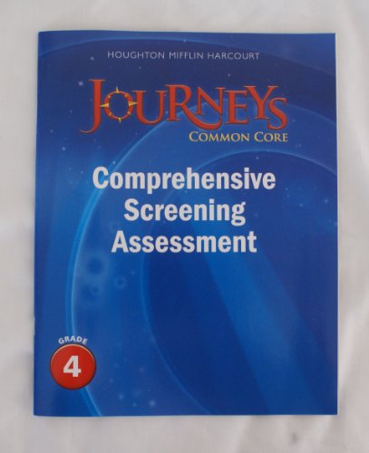 Houghton Mifflin Harcourt Journeys Comprehensive Screening Assessment Grade 4