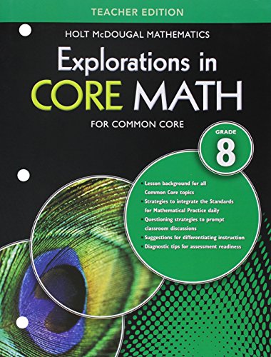 Explorations in Core Math for Common Core, Grade 8: Teacher Edition [Paperback]