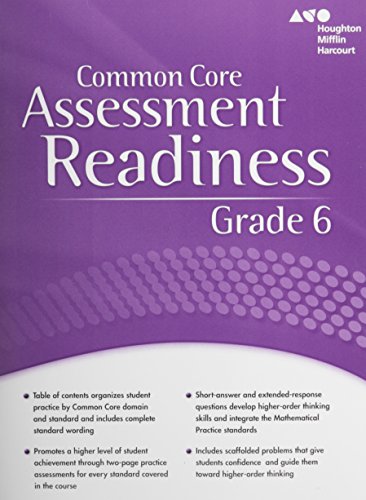 Holt McDougal Mathematics Assessment Readiness Workbook Grade 6
