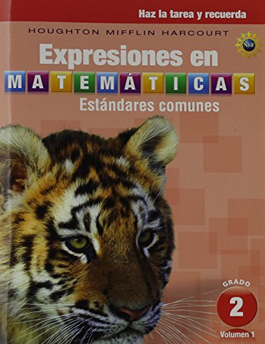 Houghton Mifflin Harcourt Spanish Math Expressions Homework and Remembering, Volume 1 Grade 2