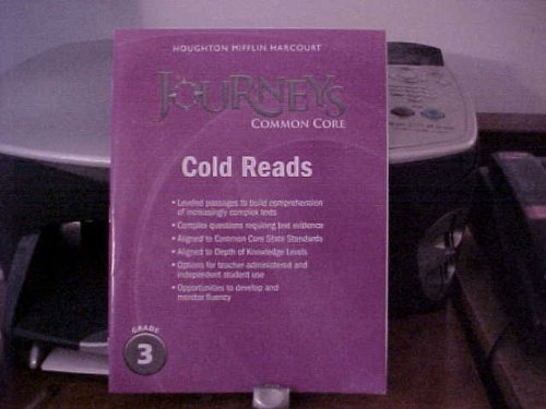 Houghton Mifflin Harcourt Journeys Cold Reads Grade 3