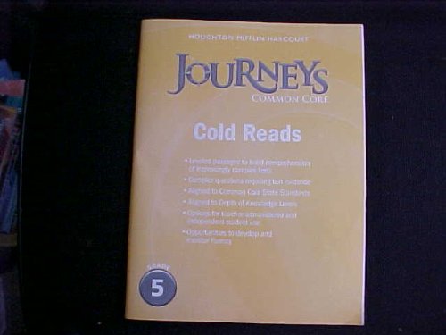 Houghton Mifflin Harcourt Journeys Cold Reads Grade 5