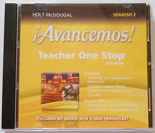 Â¡Avancemos! Teacher One Stop Planner DVD-ROM Level 2 2013