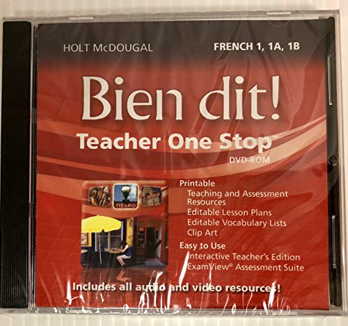 Bien dit! Teacher One Stop Planner DVD-ROM Level 1 2013