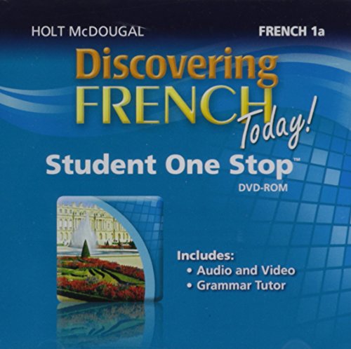 Holt McDougal Discovering French Today Student One Stop DVD-ROM Level 1A 2013