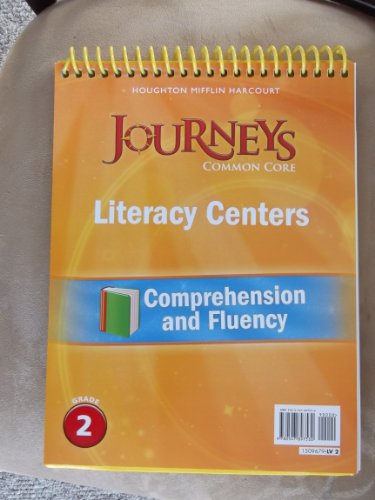Houghton Mifflin Harcourt Journeys Literacy Center Comprehension and Fluency Flip Chart Grade 2
