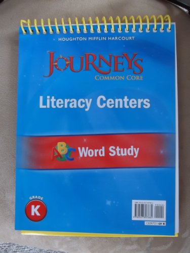 Houghton Mifflin Harcourt Journeys Literacy Center Word Study Flip Chart Grade K