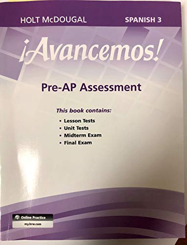 Holt McDougal Avancemos Pre-AP Assessment Level 3