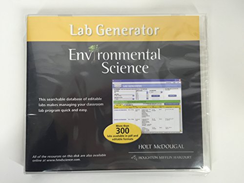 Holt McDougal Environmental Science Lab Generator DVD-ROM