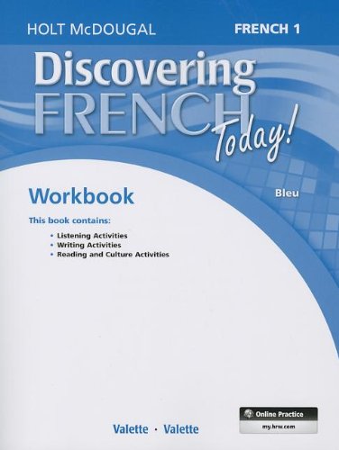 Holt McDougal Discovering French Today Student Edition Workbook Level 1