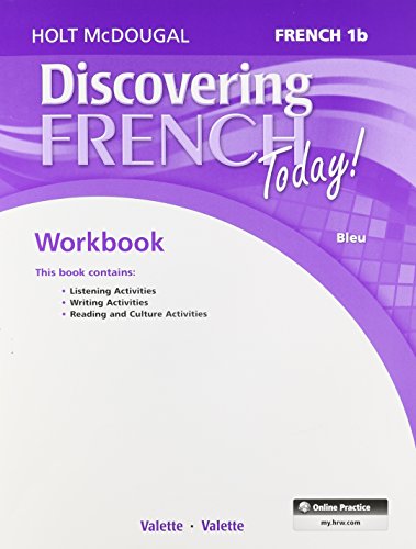 Holt McDougal Discovering French Today Student Edition Workbook Level 1B