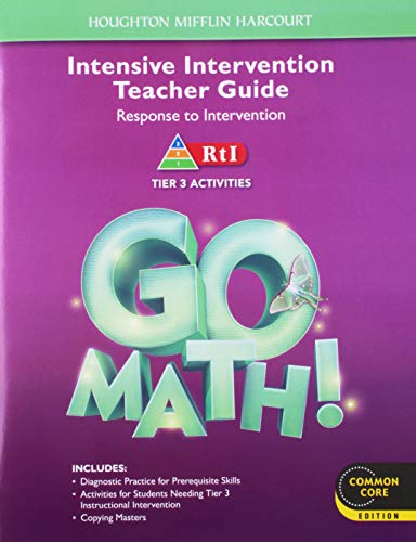 Go Math! RTI Intensive Intervention Kit Grade 3