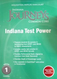 Houghton Mifflin Harcourt Journeys Indiana Test Prep Student Edition Grade 1