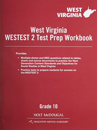 Holt McDougal The Americans West Virginia Test Prep Workbook Grade 10Beginnings to 1914