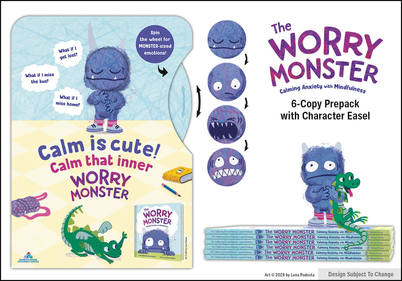 The Worry Monster Calming Anxiety with Mindfulness 6-Copy Prepack with Character Easel Fall 2024