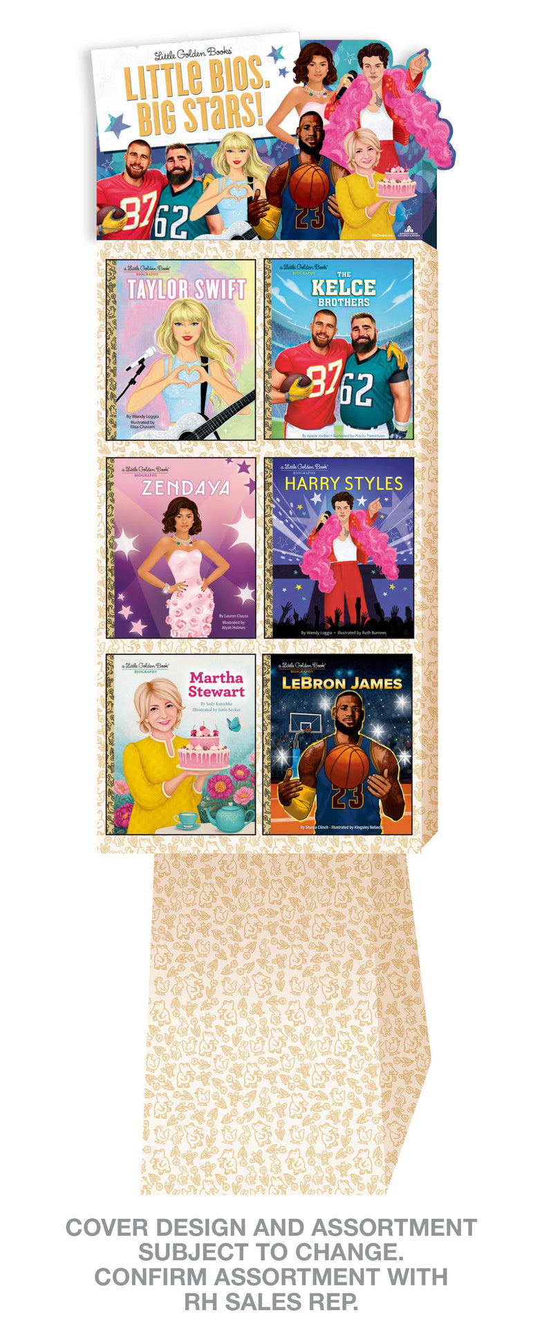 Little Golden Book Biographies 36-Copy Floor Display