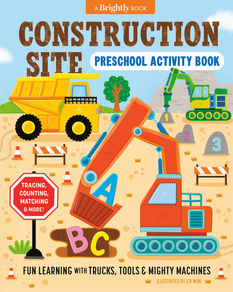 Construction Site Preschool Activity Book