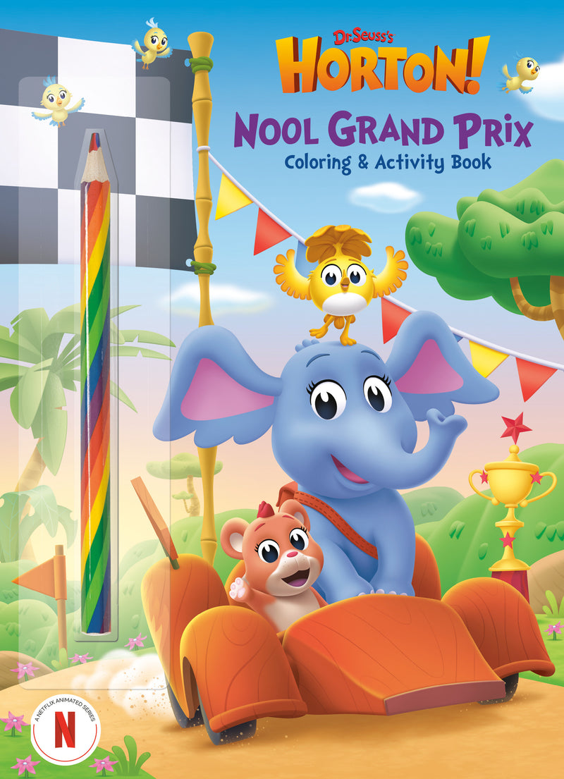 Nool Grand Prix (Dr. Seuss's Horton!): Coloring and Activity Book with Rainbow Pencil